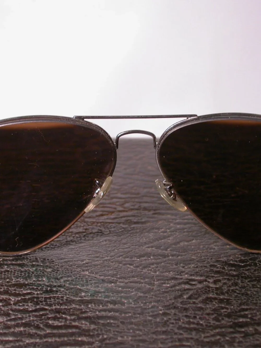 Ray Ban Gunmetal Silver Aviator Sunglasses Made in ITALY RB3025 FRAME ONLY